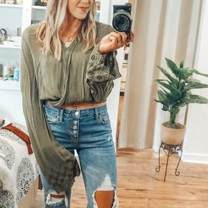 Charlotte Russe Boho Flare Crop